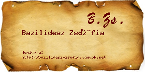 Bazilidesz Zsófia névjegykártya